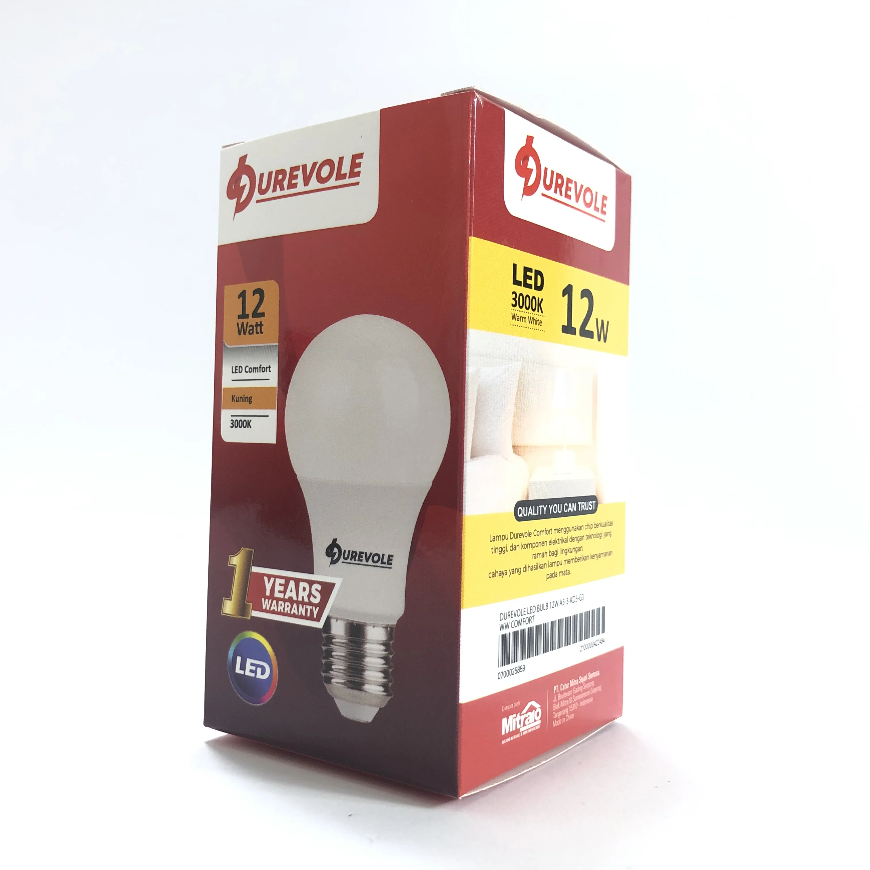 12 watts Custom design eco-friendly material packaging boxes for light bulb electrical products