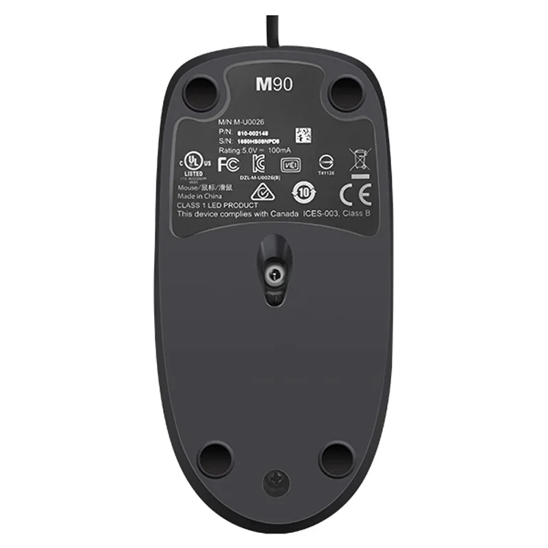 Мышь Logitech M90 Проводная черная для настольного компьютера и ноутбука проводная