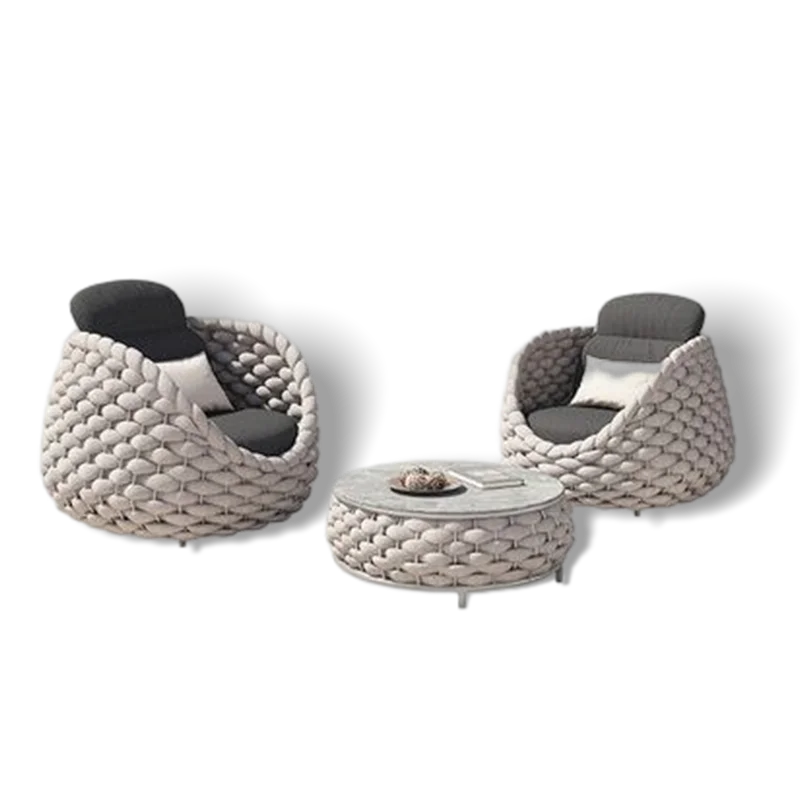 Factory Outlet High Quality Garden Furniture Garden Sets Sofa Rope Outdoor Furniture Lounge Chair
