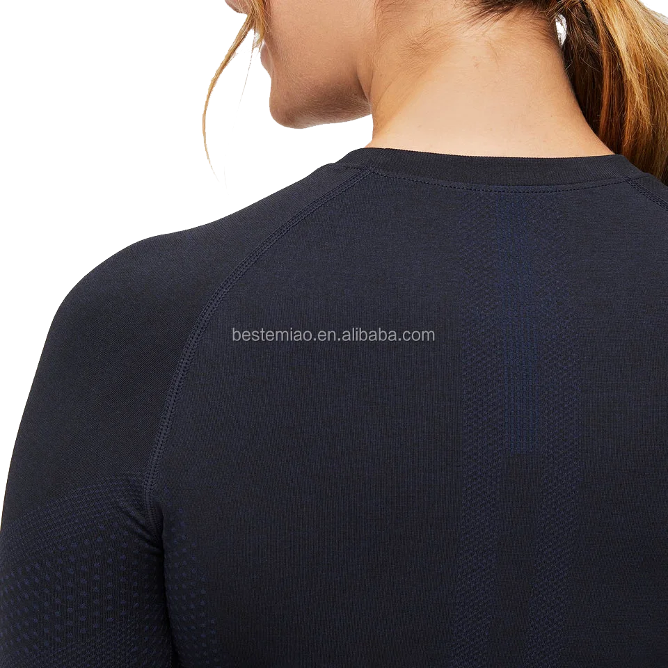 High Quality Women Super Soft Long Sleeve Underscrub Black Scrub T shirt