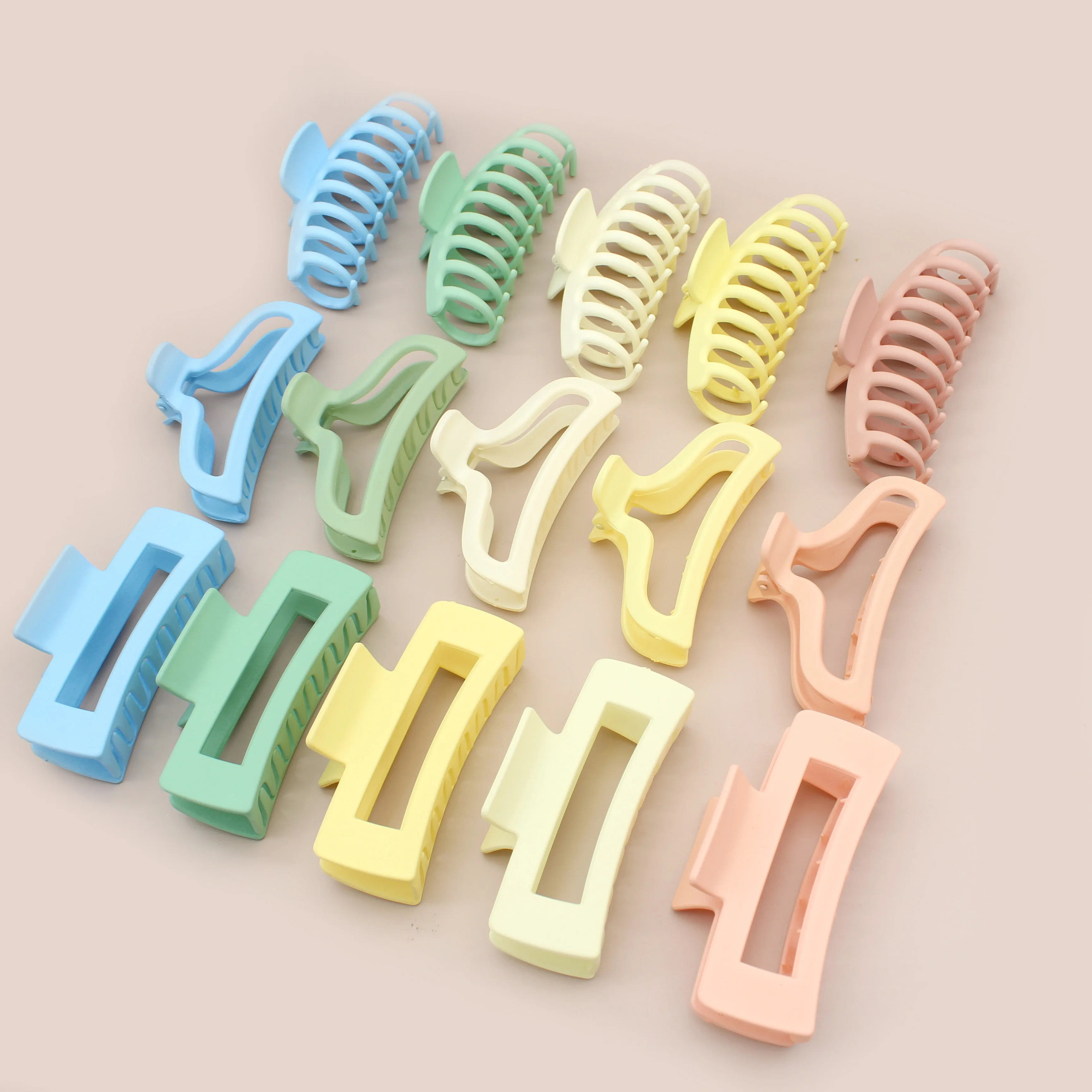 Genya Pastel Alligator Hair Clips Large Size Hair Crab Claw Clip Nonslip Large Claw Clip for Women Thin Hair