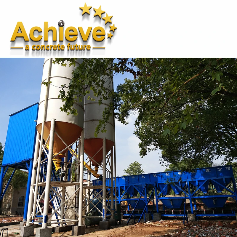 75 m3 per hour  HZS75  ready mixed concrete batching plant