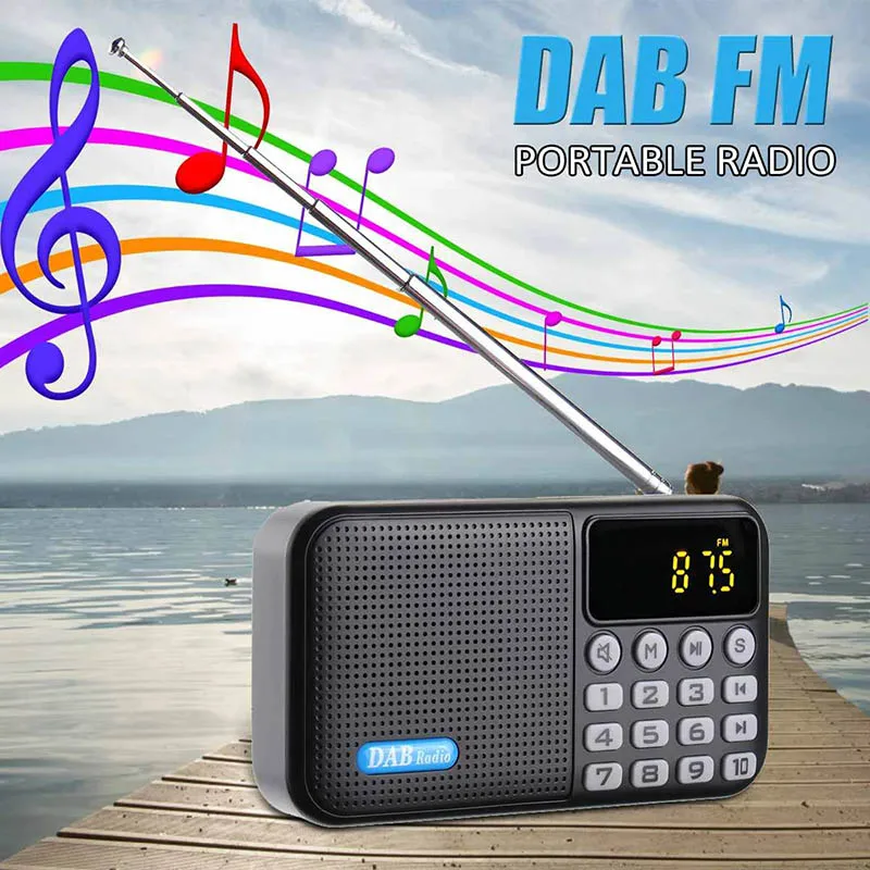  DAB-P8 портативный DAB/DAB + FM цифровое радио с синий зуб динамик и TF карты USB