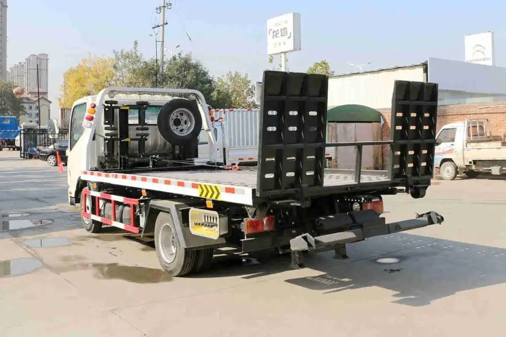 
ISUZU engine flatbed wrecker tow wreck truck for sale 