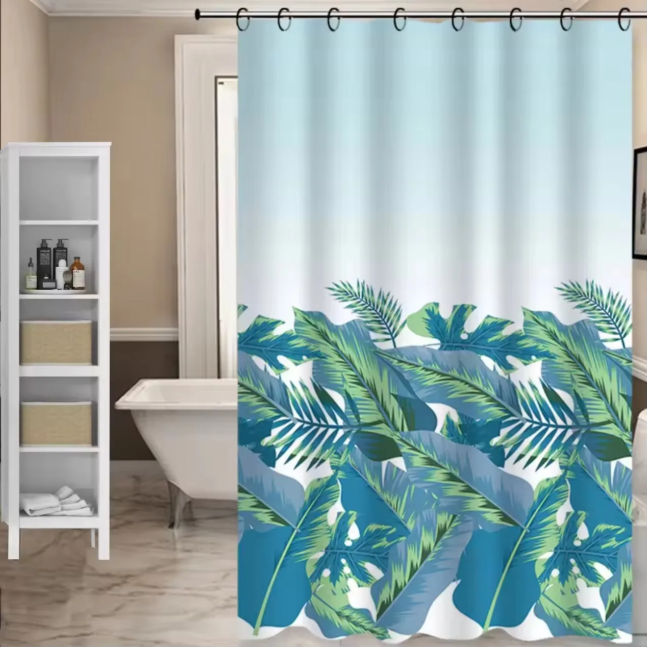 Bathroom Shower Curtain Printed Waterproof Cortina De Bano Custom Printing Shower Curtain