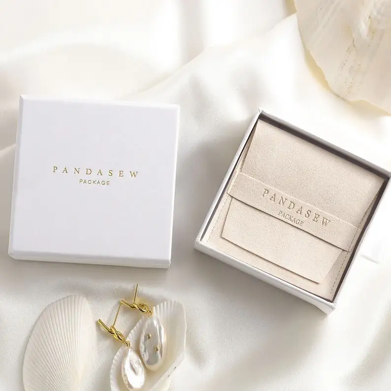 Wholesale drawer jewelry box packaging rings necklaces earrings gift box with printing brand logo