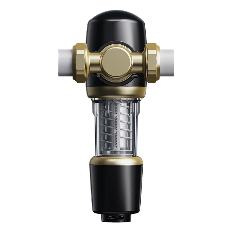 Popular 360 Universal Mounting Home Front Water Purifier Manual 40 Micron Filter Mechanical Pressure Indicator Household Use