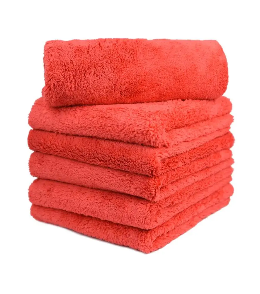 Plush Korean Edgeless Car Detailing Towel Microfiber Cleaning Cloth