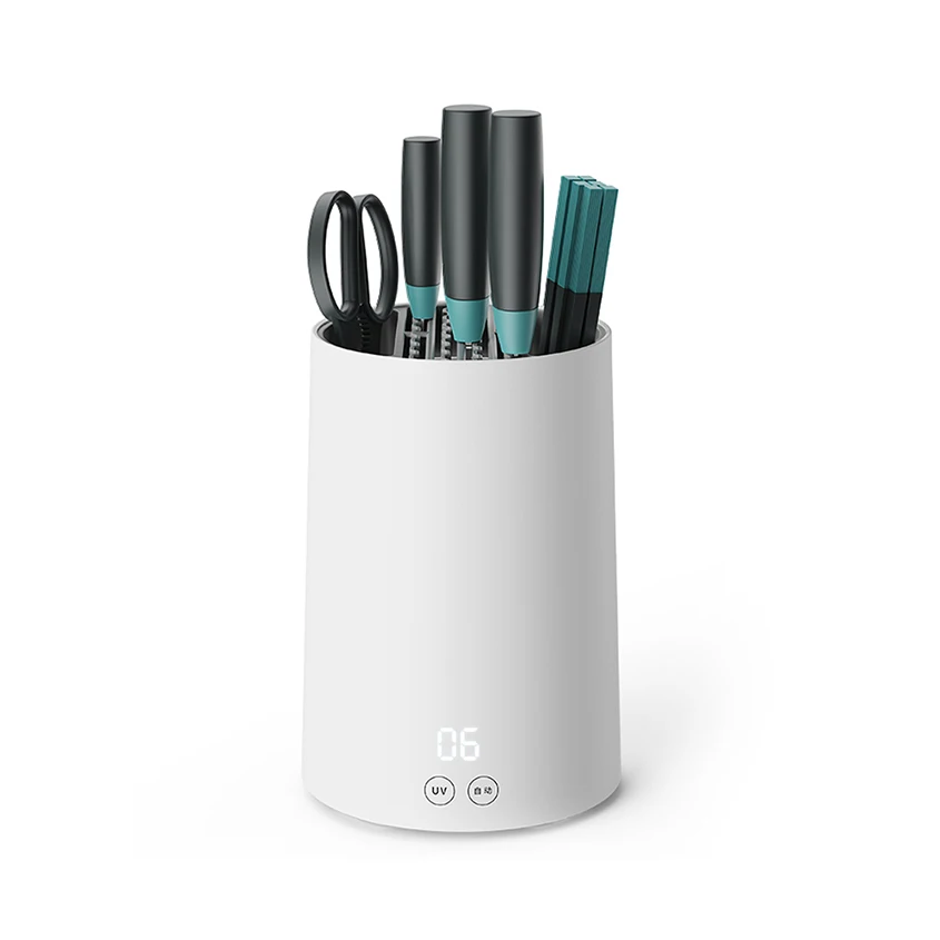 Kitchen tools holder Disinfect and Dry PP material dishware Storage Ultraviolet UV UVC Lamp Disinfection Sterilizer