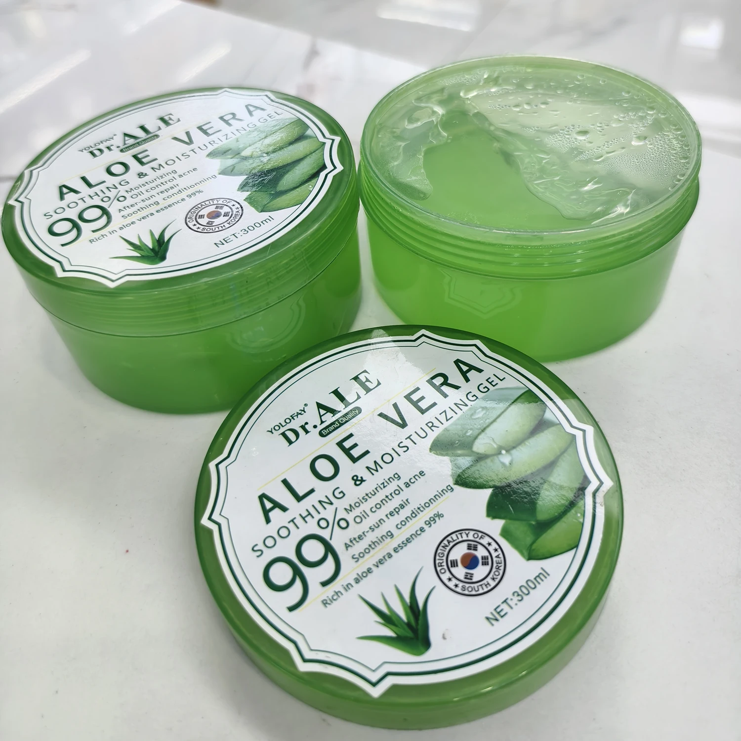 Уход за лицом OEM ODM Private Label алоэ вера успокаивающий гель 300 мл Увлажняющий разглаживающий