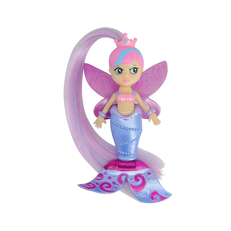Kid New design fashion pretty plastic lovely plush  little mermaid doll toys for girl