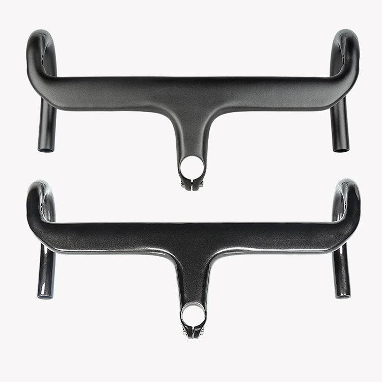 Carbon Bike Handlebar Internal Routing Road Bicycle HandleBar Matte/Gloss Black Integrated Handlebar With Stem