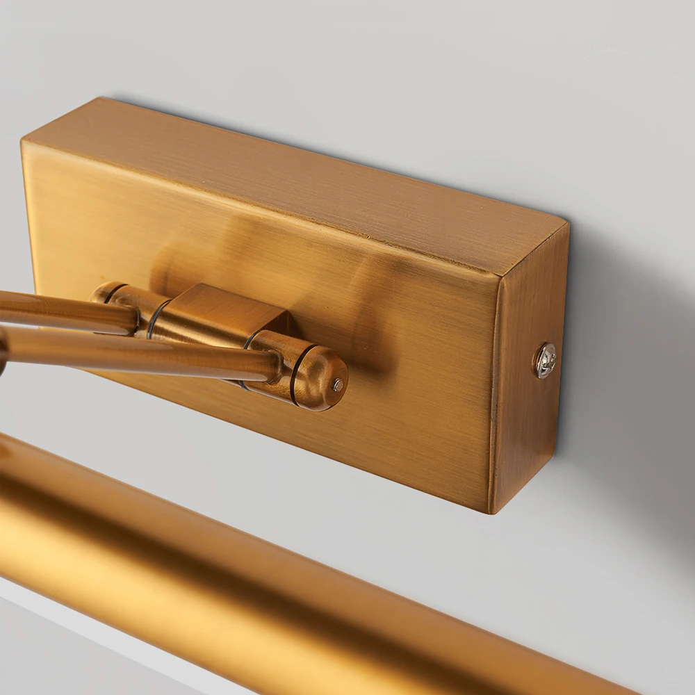 LED Indoor Wall Sconce 8W Antique Brass LED Picture Light For Hotel 100-240V Bathroom Lighting Vanity Mirror Lights For Bathroom