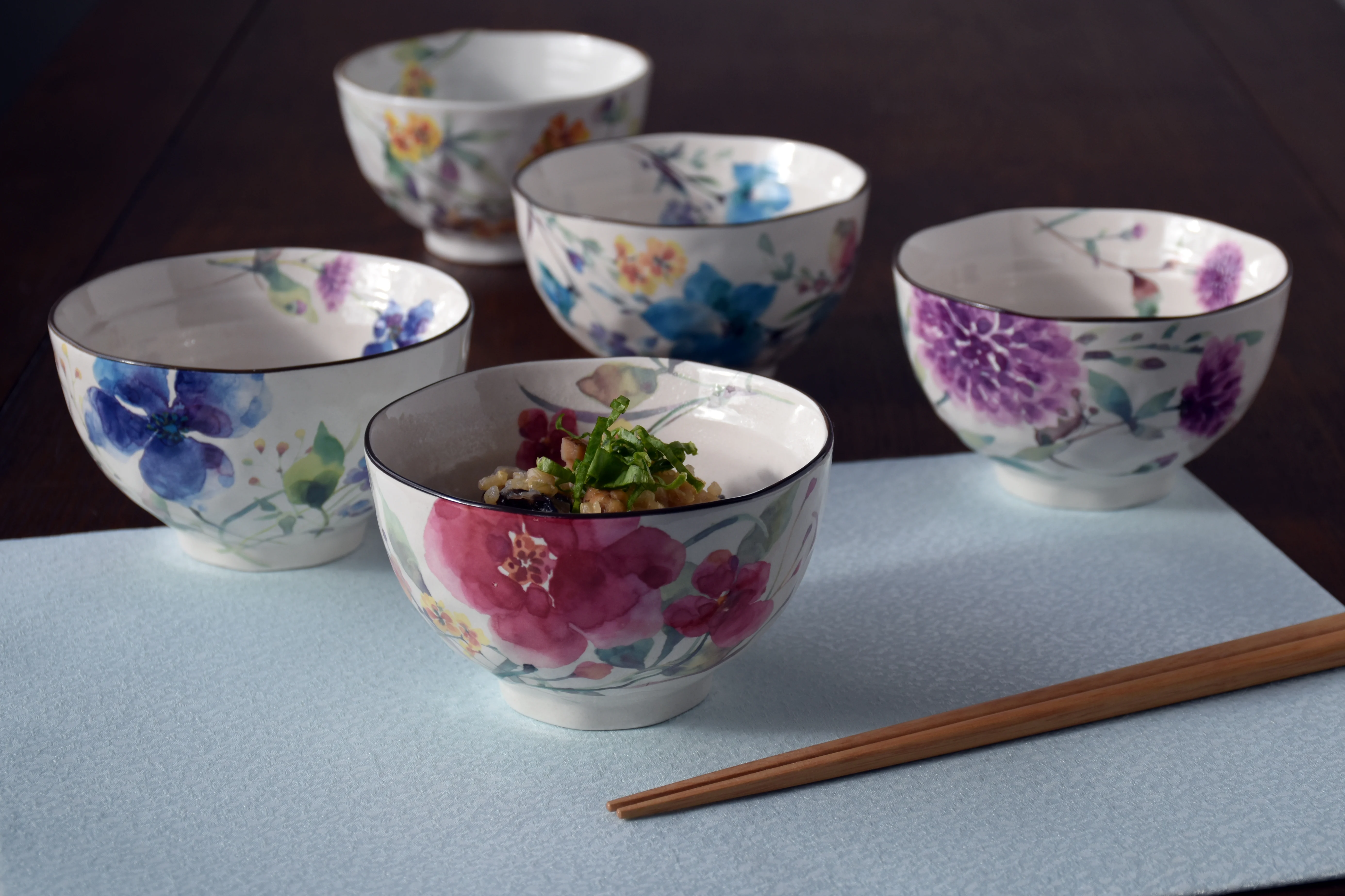 Wholesale  hot sale stocked large three-dimensional porcelain Japanese bowl ceramic