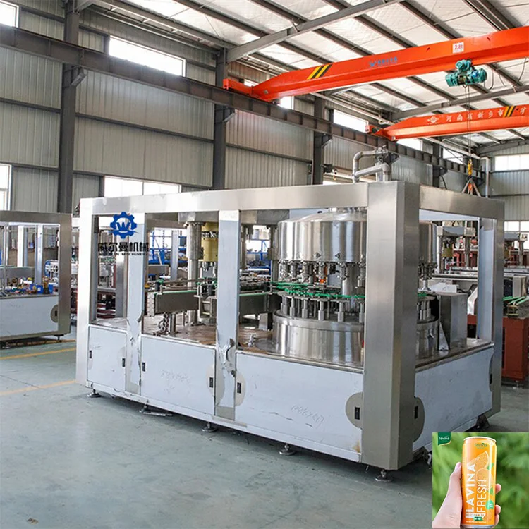 Full Set Automatic Aluminum Cans Production Line Fruit Juice Beverage Soda Water Filling Line Aluminum Can Water Production