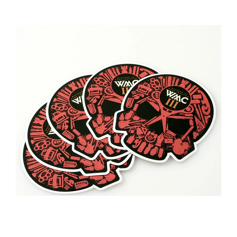 custom adhesive Weatherproof UV Resistance Outdoor Vinyl Die Cut Logo PVC Decal Car Bumper Sticker