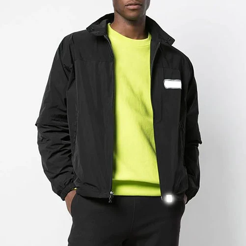 China factories Nange clothing custom logo oem nylon fabric long sleeve  waterproof slim fit windcheater for men bomber jacket