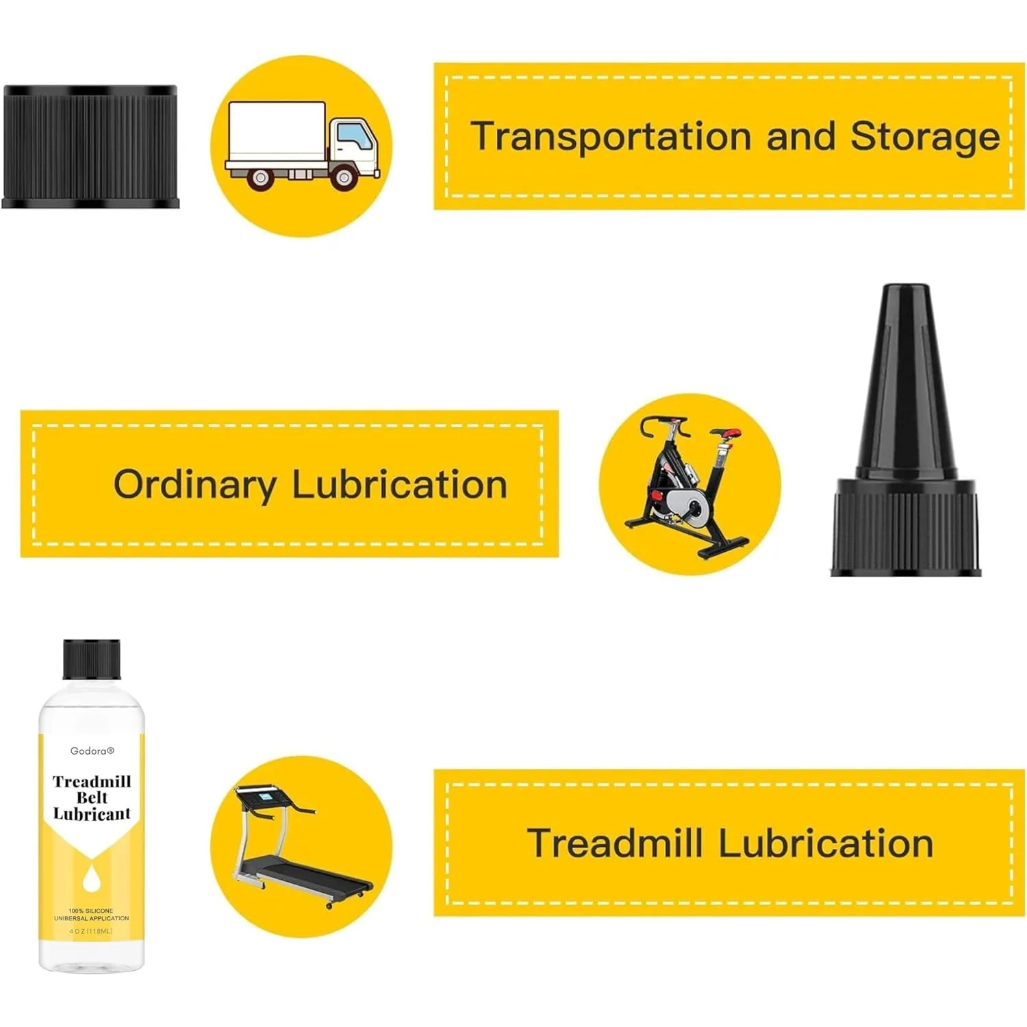 Lubricant Para Treadmill Silicone Treadmill Lube 4 Ounces Premium Silicone Oil for Treadmill Belt Lubrication