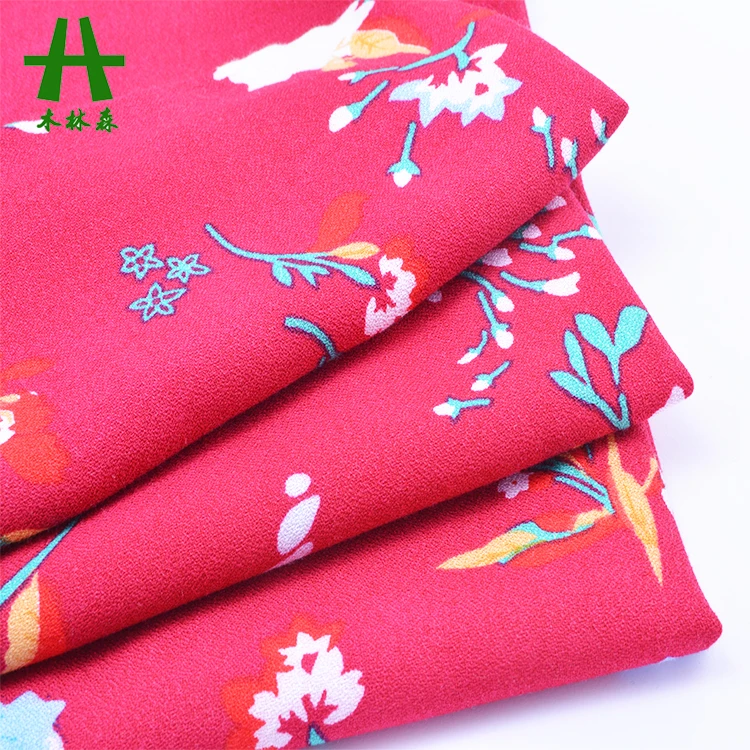 Mulinsen Textile 40s Vortex Printed Woven Moss Crepe Rayon Fabric