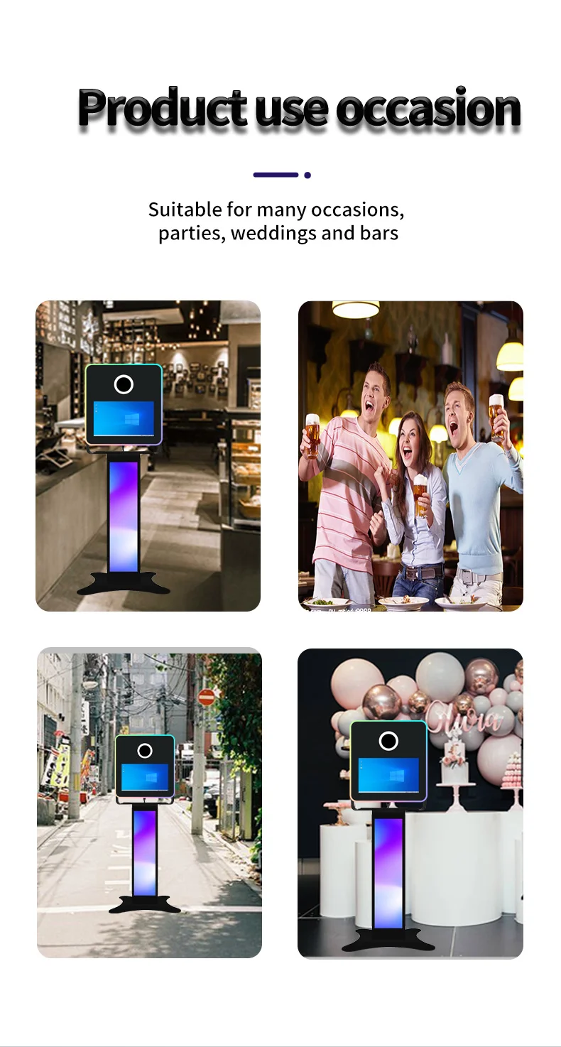 selfie photo booth mirror photo booth magic mirror photobooth machine led frame mirror photo booth with printer and camera