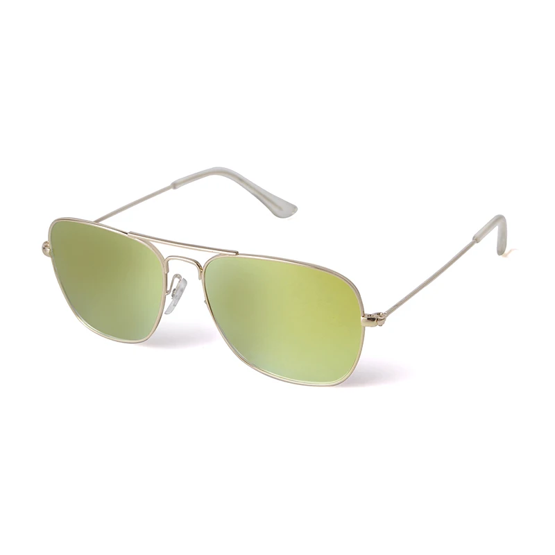 Wholesale Unisex Ultra-Lightweight Polarized Sunglasses Quality Simple Pilot Shape Aviation Middle Size Black Gold Yellow Tac