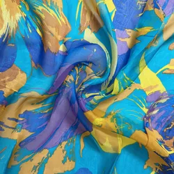 Free Sample Low Price ODM/OEM Pure Mulberry Silk Chiffon Fabric 100% Pure Fabric