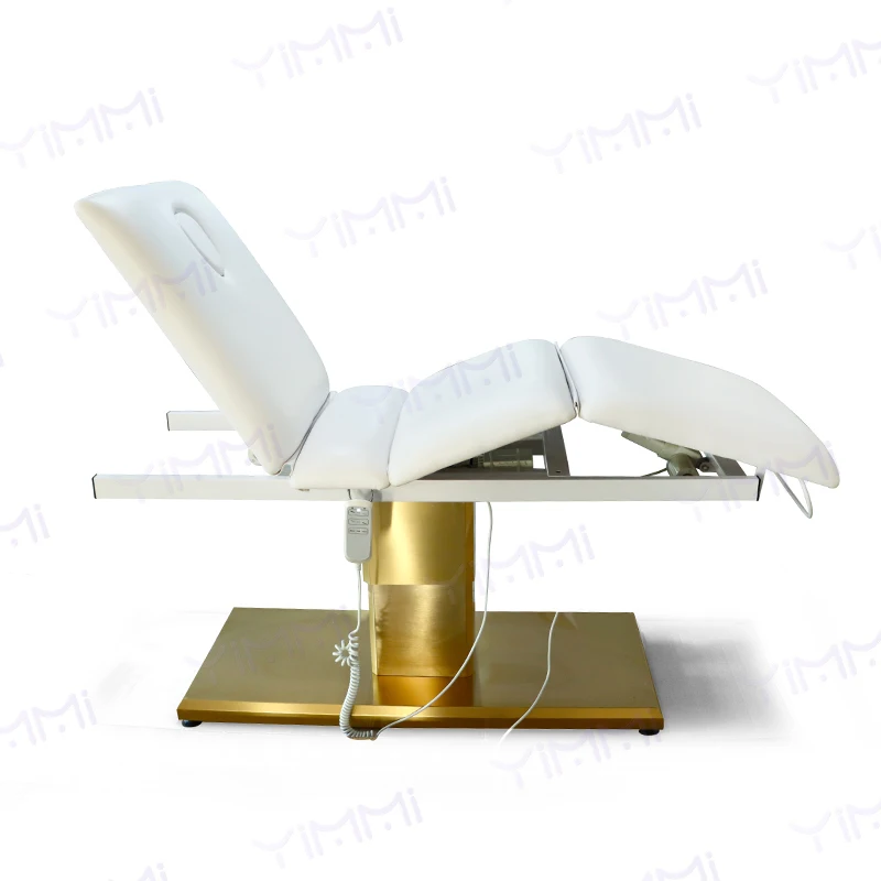 Lightweight Gold Base Massage Cosmetic Bed Puncture Aesthetic Facial Table Eyelash Electric Massage Bed