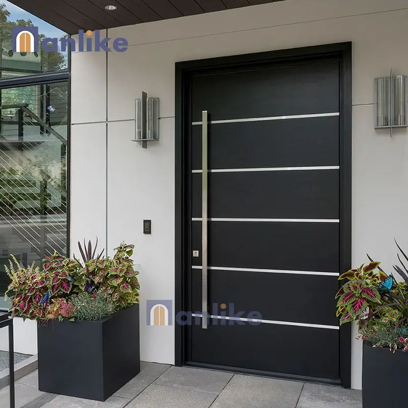 Anlike Entrance Marble Puertas Thermally Korean Stylebroken Armored Entry Aluminum Modern Smart Lock Door