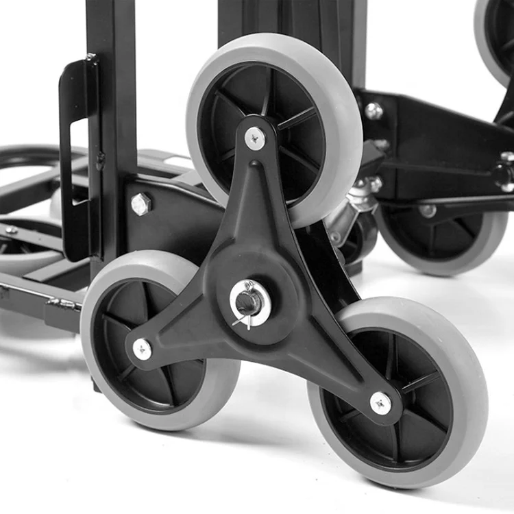 Heavy Duty Stair Climbing Truck Foldable Climbing Stair Trolley 6 Wheel Stair Climbing Cargo Trolley