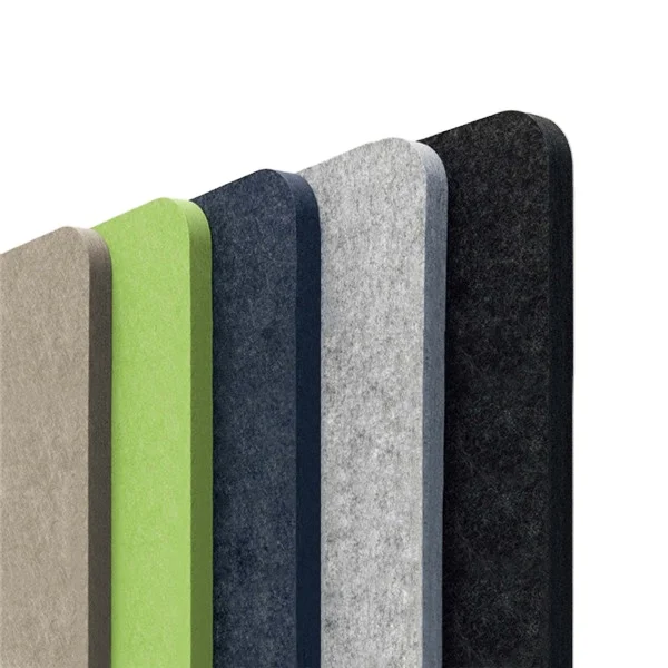 Manufacturers Acoustic Panels Felt Board Sound Fabric Polyester Wall Cladding Covering Soundproofing Fiber Sheet Soundproof