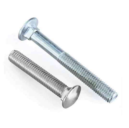 National standard GB12 galvanized carriage screw half round head square neck bolt m4-m12