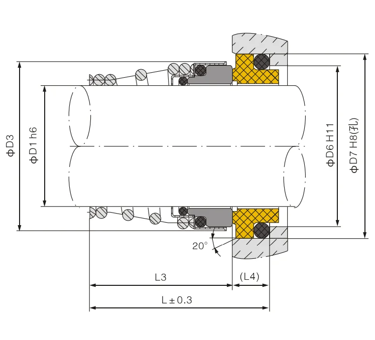 Water pump shaft seal fit for type 155 home pumps