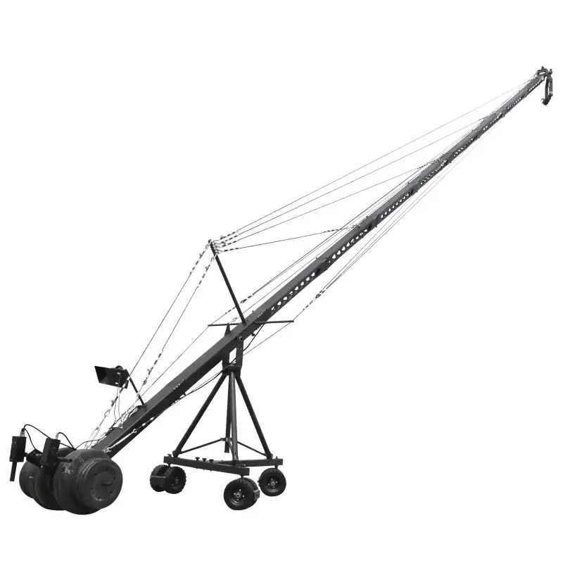 Professional 10m 130mm SDI/HDMI 4K Triangle Heavy Duty Rocker Arm Video Camera Jib Crane For Sale