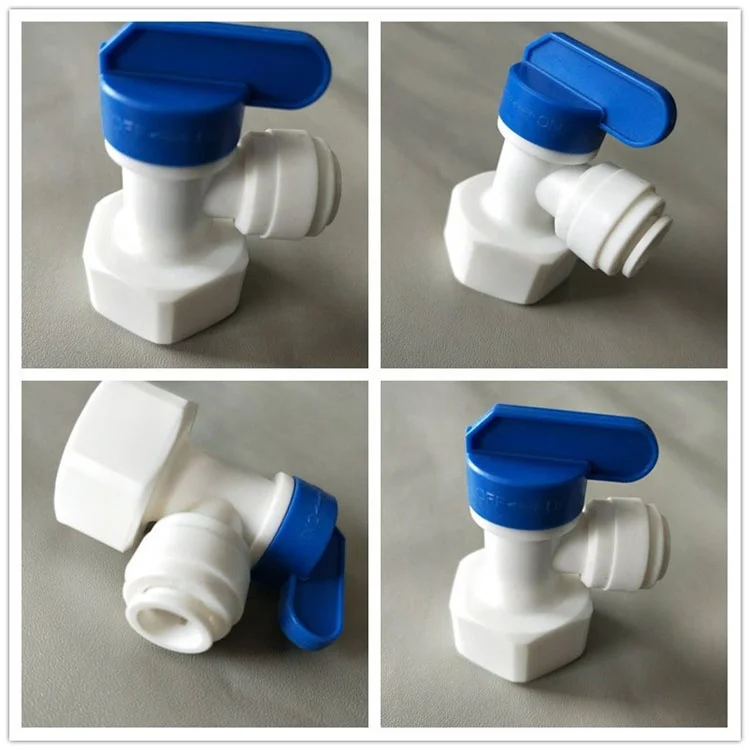 1/4 Inch 3.2g Valvula De Bola Plastic Ro Reverse Osmosis System Water Storage Tank Fittings