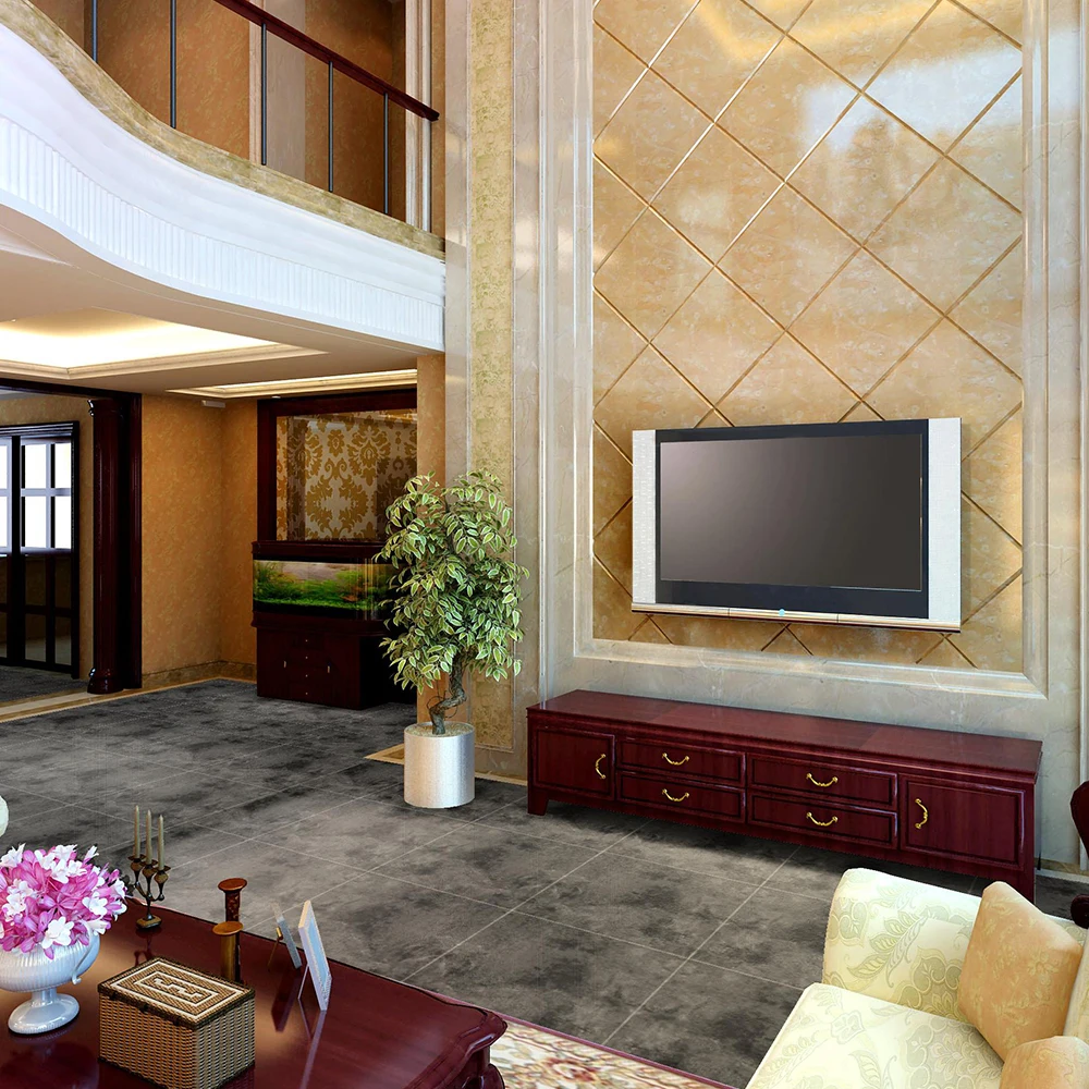 Modern style stick tile floor pvc vinyl self adhesive plastic tiles flooring for kitchen Product Type Vinyl Flooring