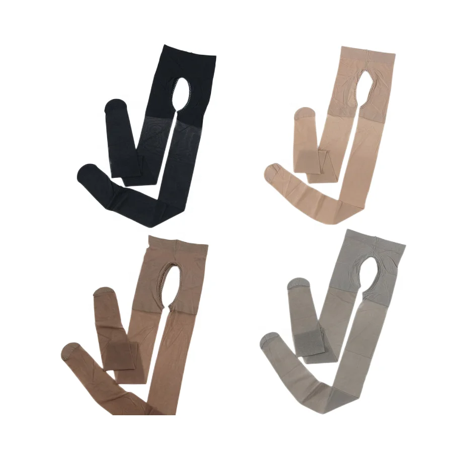 S1011 Custom Design Socks Ultra-thin High Elastic Stockings Sexy Open Pantyhose Anti-hook Silk