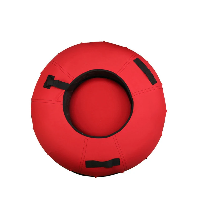 Heavy Duty Inflatable Snow Tubes Vinyl Plastic Bottom Snow Sleds