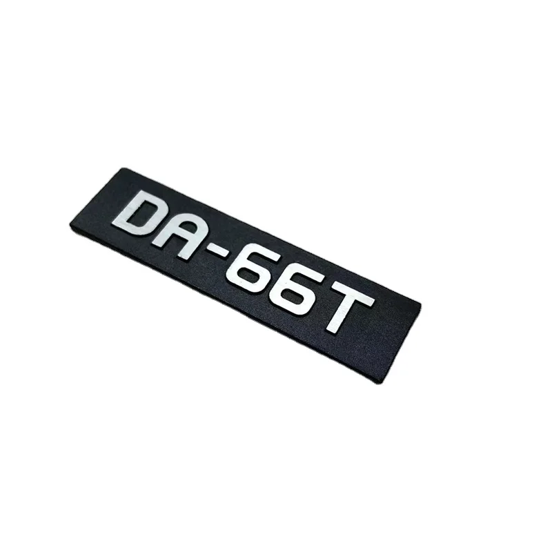 Custom Design Aluminum Embossed Logo Label Metal Material Die Cast Caboodles Raised Text Nameplate for Package