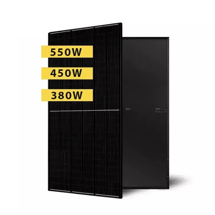Solar Panels 300W 400W 500 W 48v Monocrystalline 144cell All Black solar panels