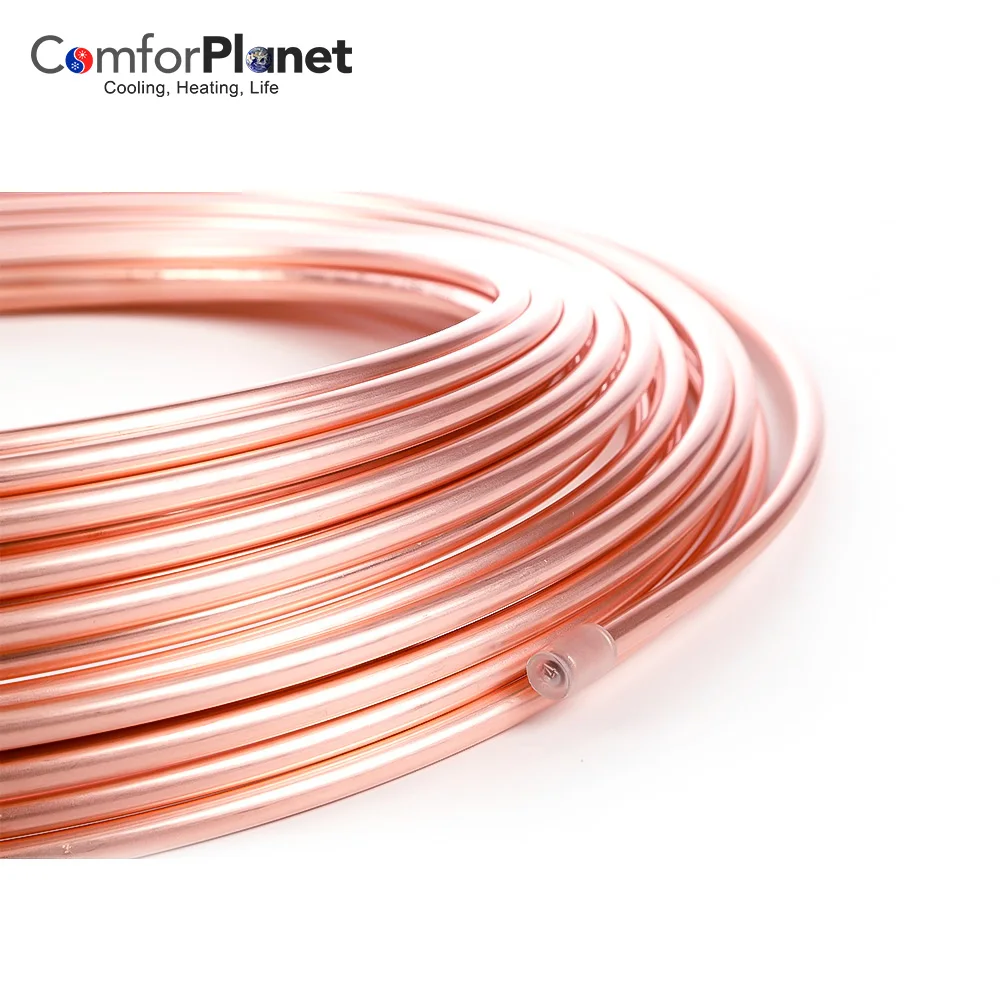 HVAC Air conditioner AC copper coils pipe 1/4 3/8 15m copper tube