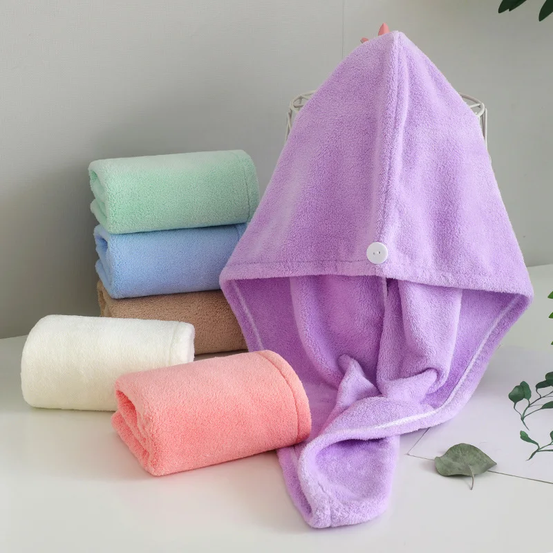 Custom SPA Super Absorbent Quick Dry Wholesale Ultra Plush Microfiber Hair Drying wrap Salon Towel Hair Turban for Women