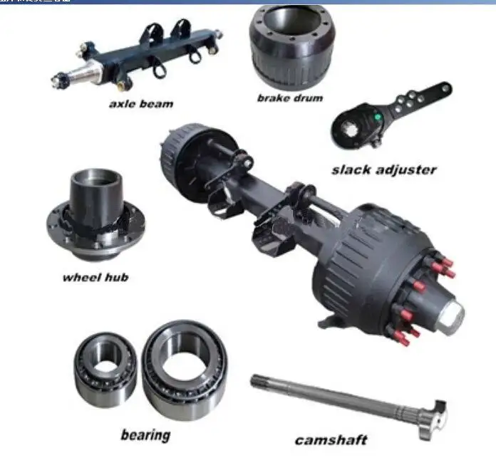 Trailer Parts & Accessories Axle German Type Axle 12t China Manufacturer Direct Supply