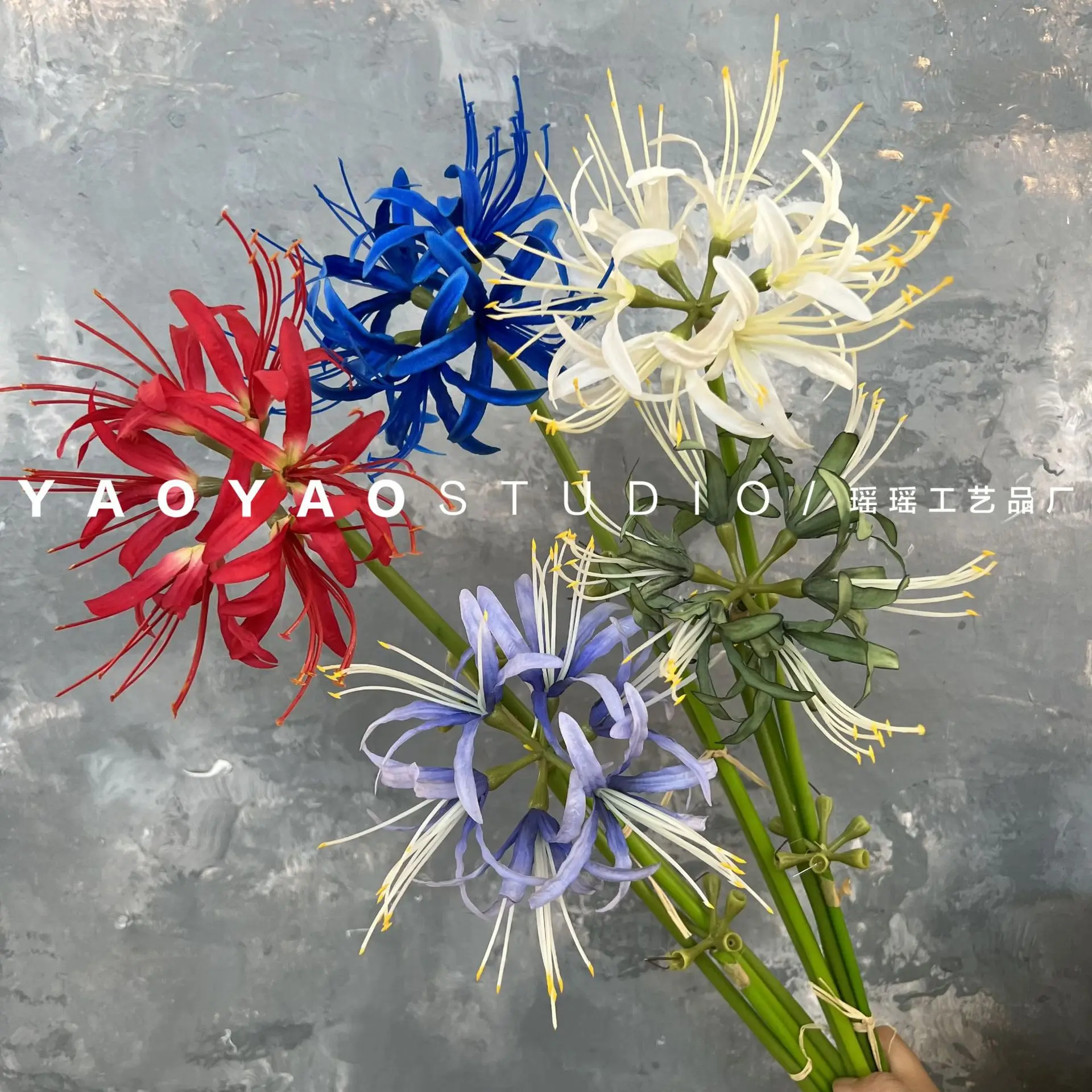 Bianhua Simulation Wind Rain Orchid Manzhu Shahua Antique Hanfu Photo Props Wedding Easter Decor artificial flower  Wholesale