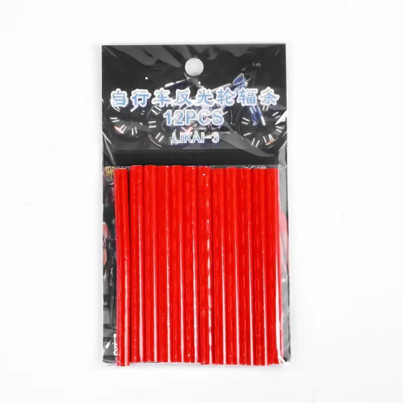 75mm Silver Colors Reflective Stripes Bike Spoke Cover Mount Clip Tube Road Cycling Bicycle Bike Wheel Spoke Reflector