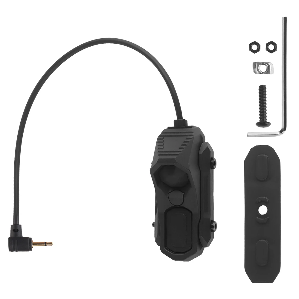 WOSPORT One Key Control AXON Wire Switch 2.5 Adapted To Guild Rail For PEQ With 2.5mm Plug Connector Hunting Accessories