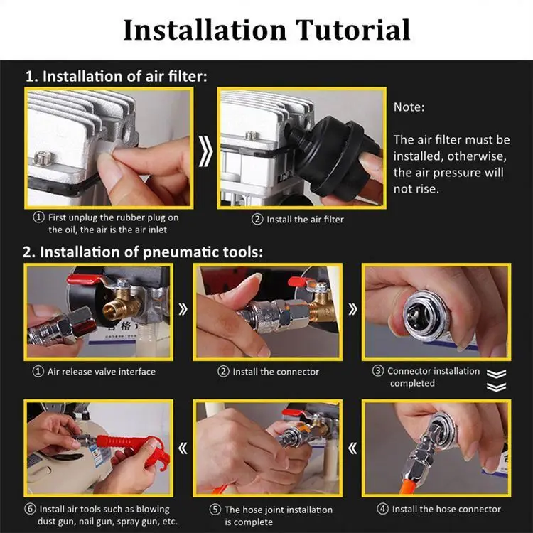 TA-KYJ Multiple specifications Air pump Noiseless Oil-less Air Compressor