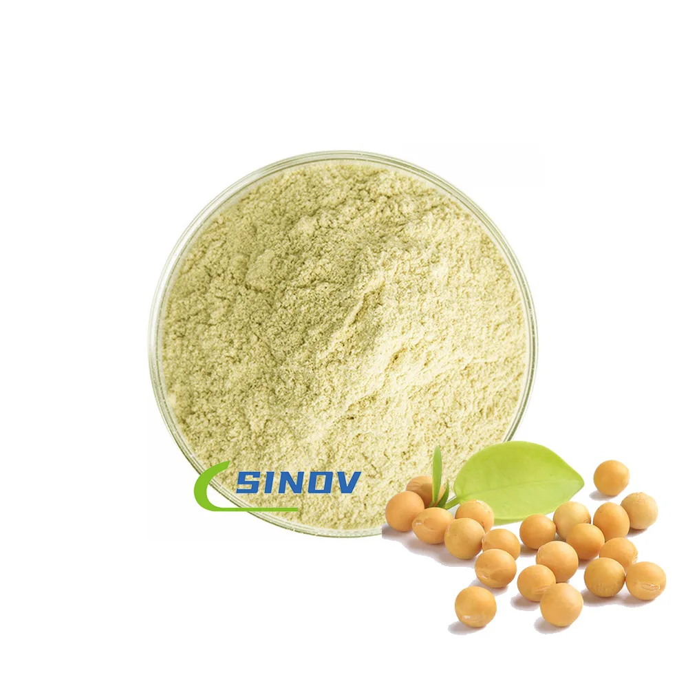 Hot Sale Organic Soybean Extract 40%-90% Soy Isoflavones Powder Plant Extract HPLC Soybean Extract