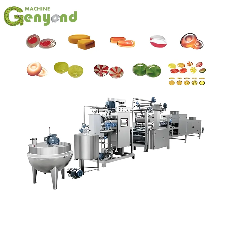 Genyond Multifunctional hard candy depositing line marmalade toffee candy making machine