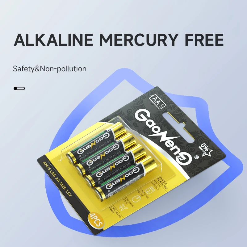 Gaonengmax 1 5 В AA батарея первичные сухие щелочные батареи из Китая