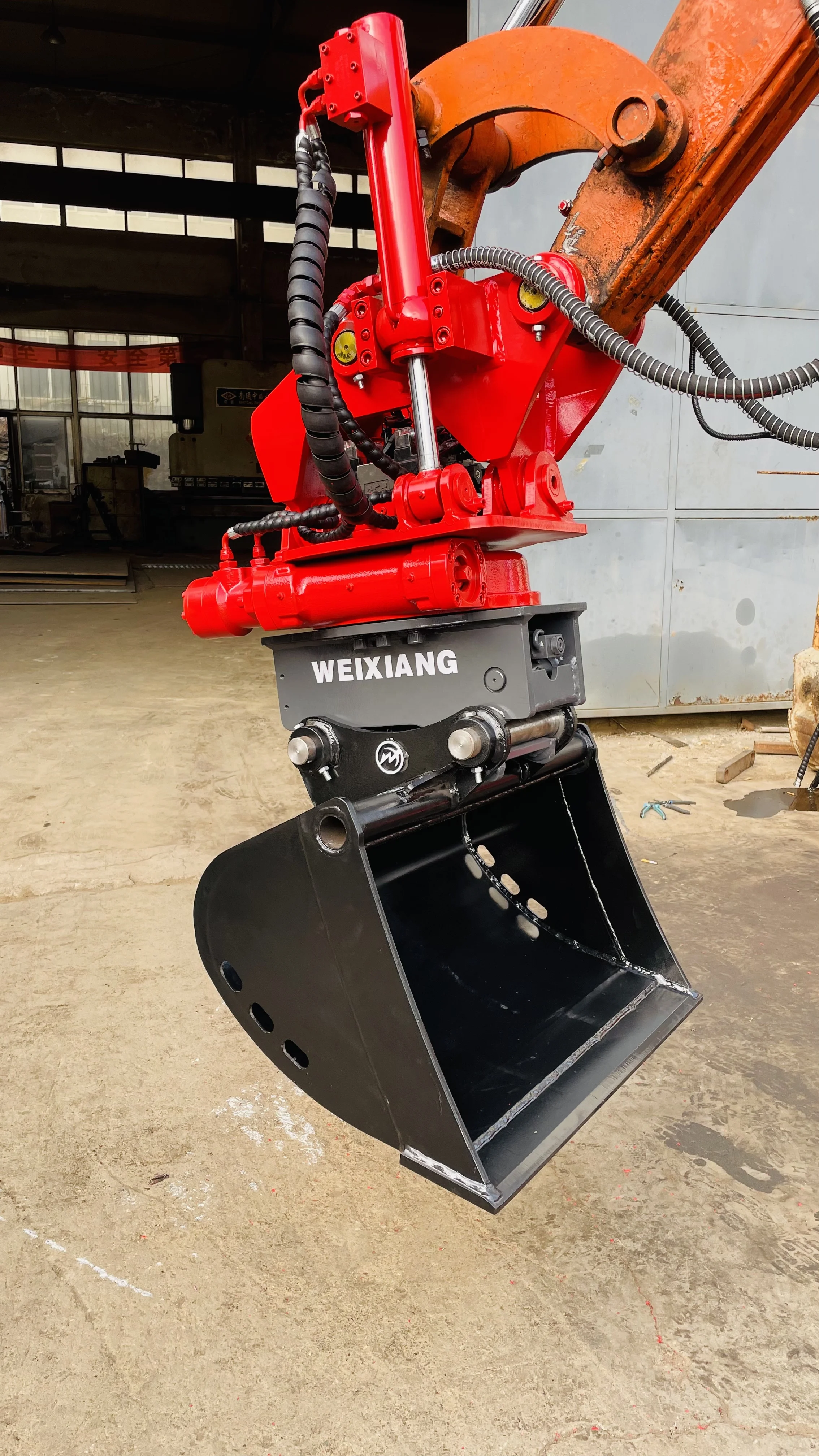 Weixiang China Tiltrotator  For 1 To 35ton Exccavators Proportional Joystick Tiltrotator With Gripper Claws Bucket Tilt Rotators